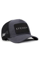 Efendy Logolu Antrasit-Siyah Trucker Şapka