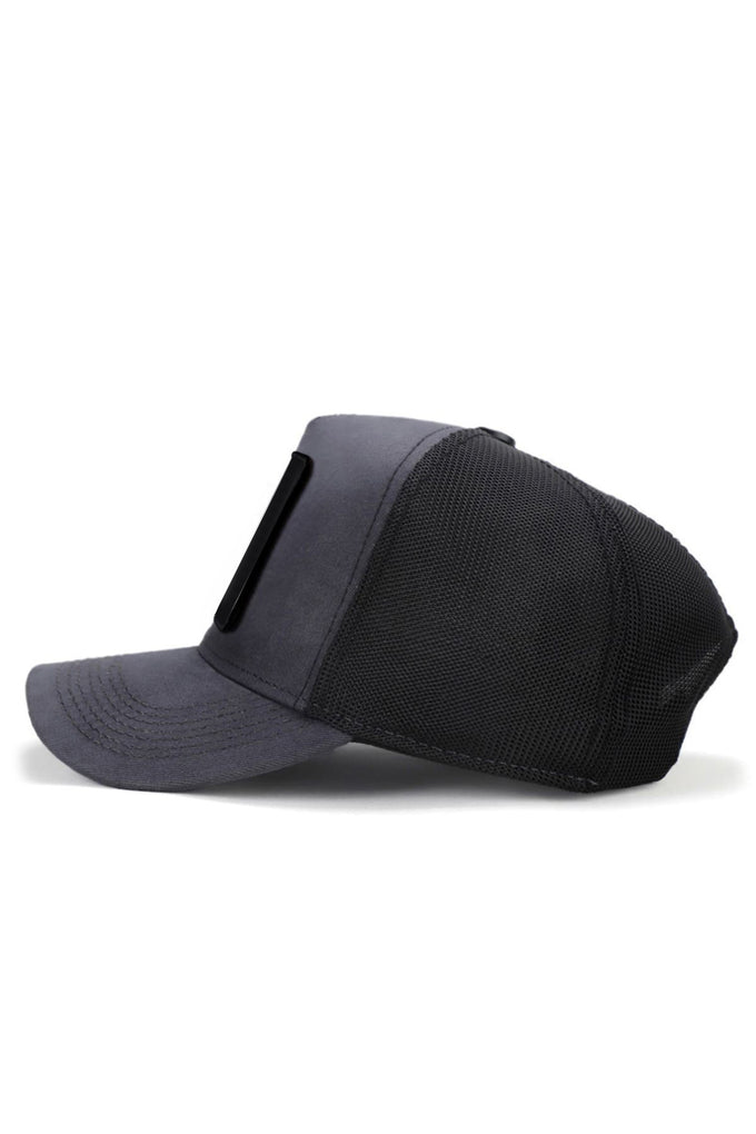 efendy-logolu-antrasit-siyah-trucker-sapka-3368 - BlackBörk TR