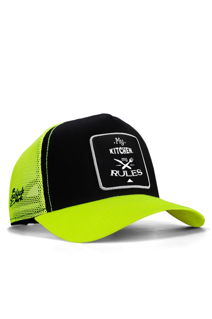 efendy-logolu-neon-siyah-trucker-sapka-4198 - BlackBörk TR