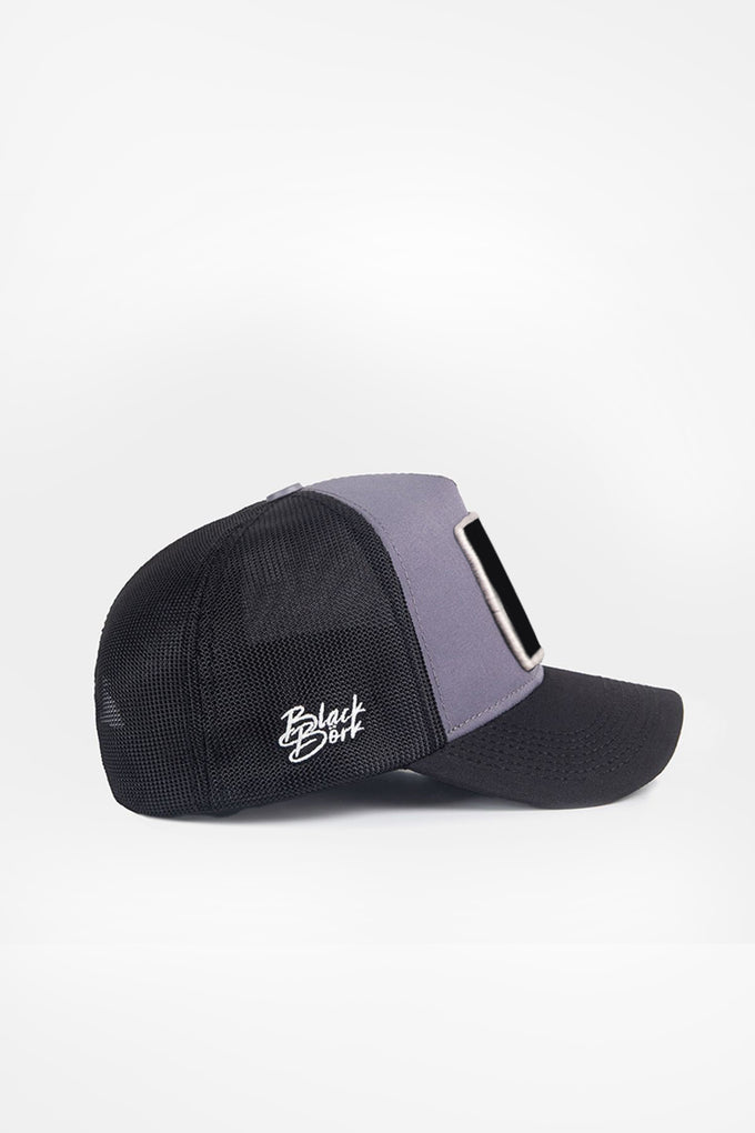 efendy-logolu-siyah-gri-trucker-sapka-3330 - BlackBörk TR