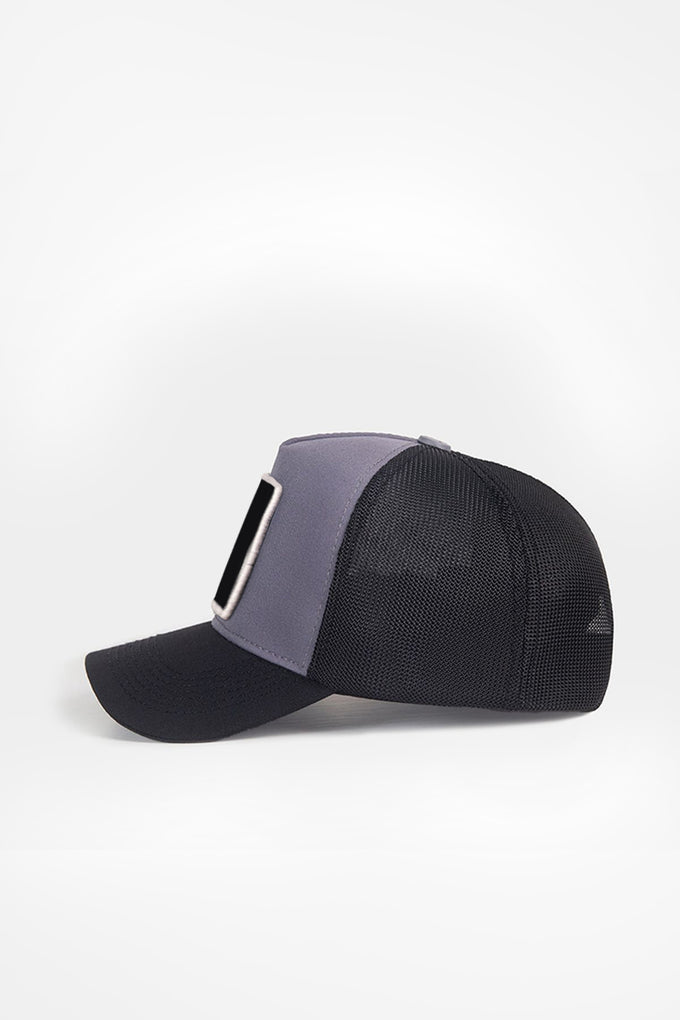 efendy-logolu-siyah-gri-trucker-sapka-3336 - BlackBörk TR