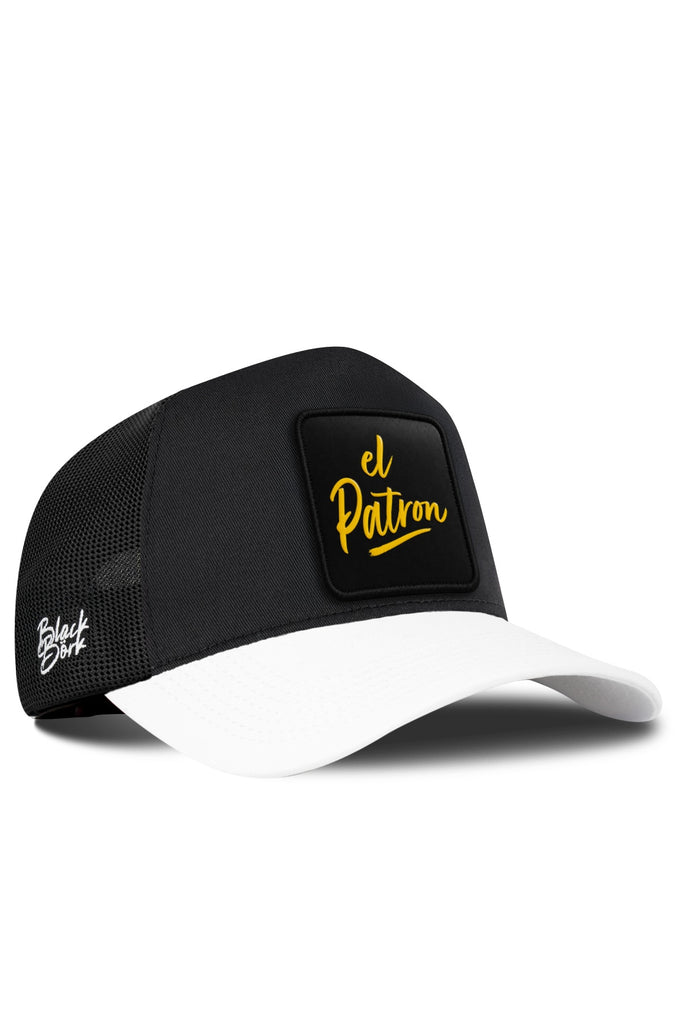 El Patron Logolu Beyaz-Siyah Trucker Şapka