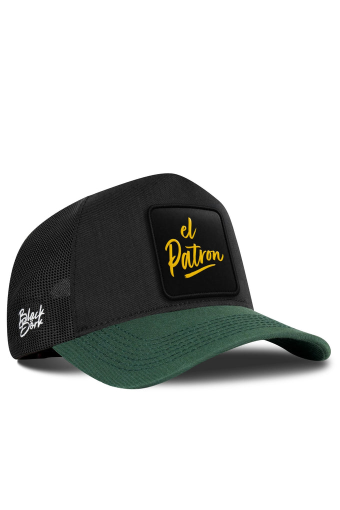 El Patron Logolu Cordura Petrol Yeşili-Siyah Trucker Şapka