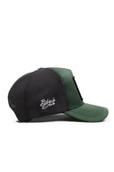 El Patron Logolu Cordura Petrol Yeşili-Siyah Trucker Şapka