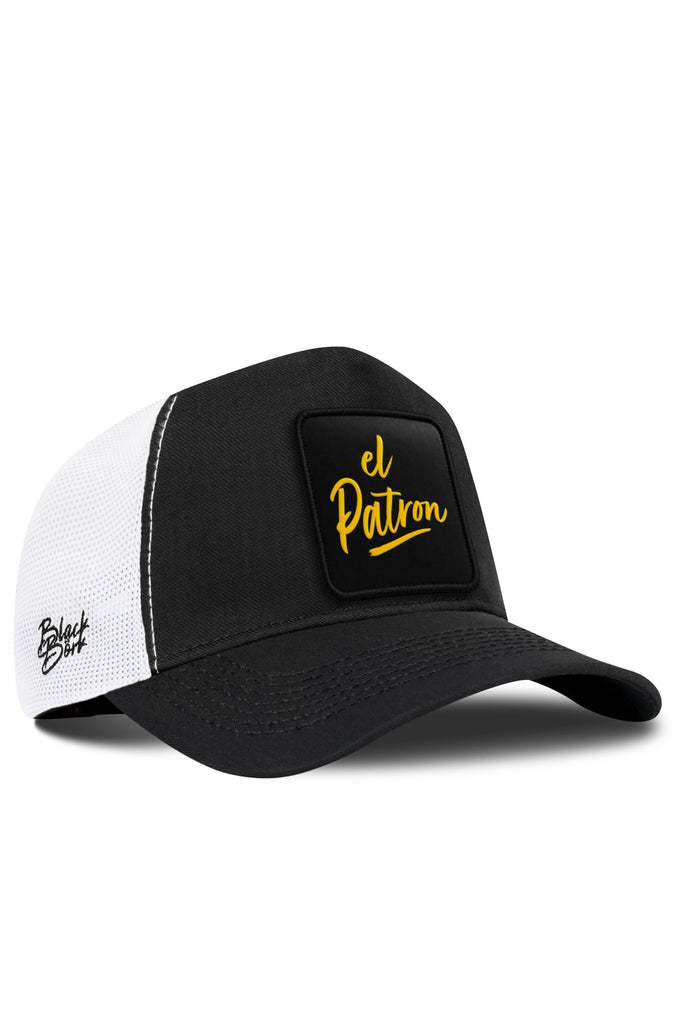 El Patron Logolu Cordura Siyah-Beyaz Trucker Şapka