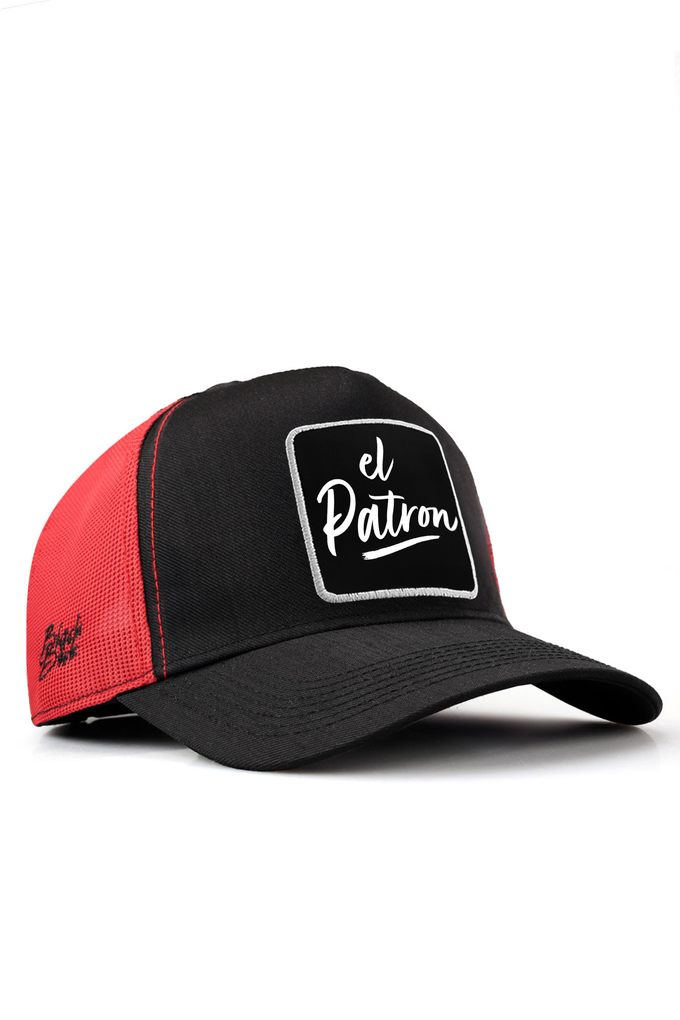el-patron-logolu-cordura-siyah-haki-trucker-sapka-5591 - BlackBörk TR