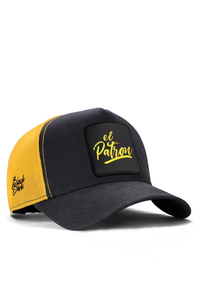el-patron-logolu-koyu-antrasit-sari-trucker-sapka-2212 - BlackBörk TR