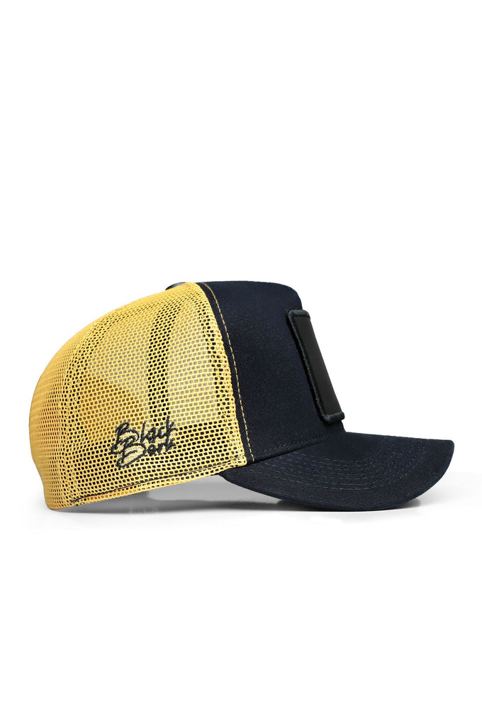 Navy Blue-Yellow Trucker Cap with El Patron Logo