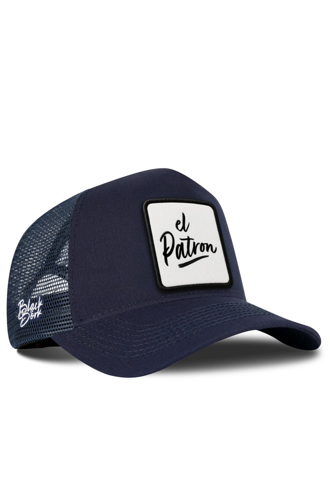 El Patron Logolu Lacivert Trucker Şapka