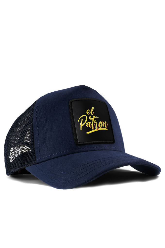 el-patron-logolu-lacivert-trucker-sapka-1996 - BlackBörk TR