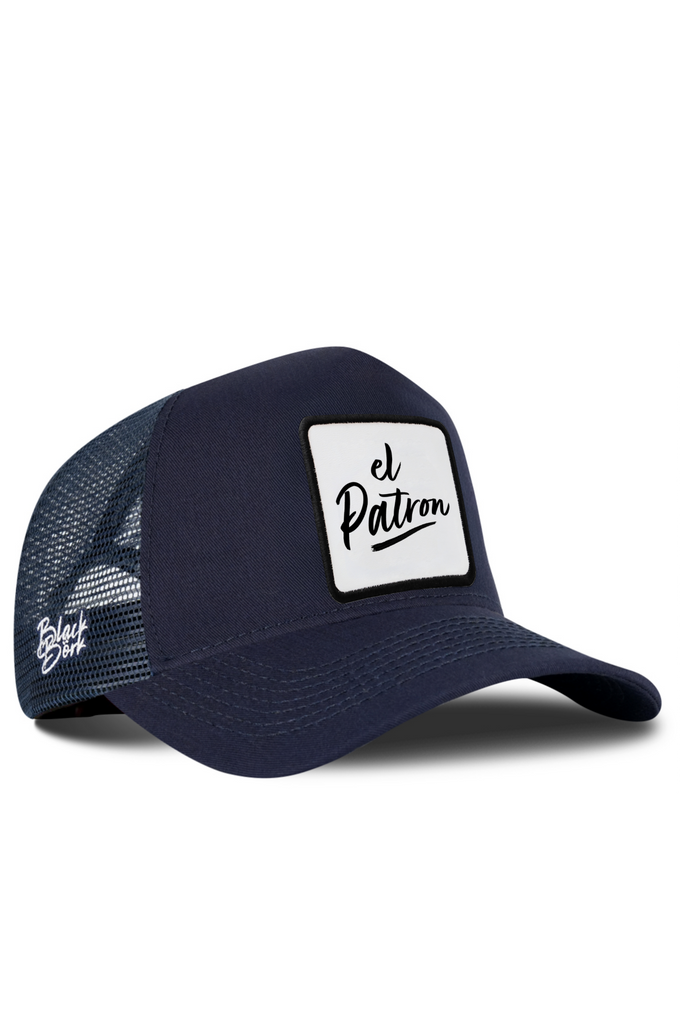 El Patron Logolu Lacivert Trucker Şapka