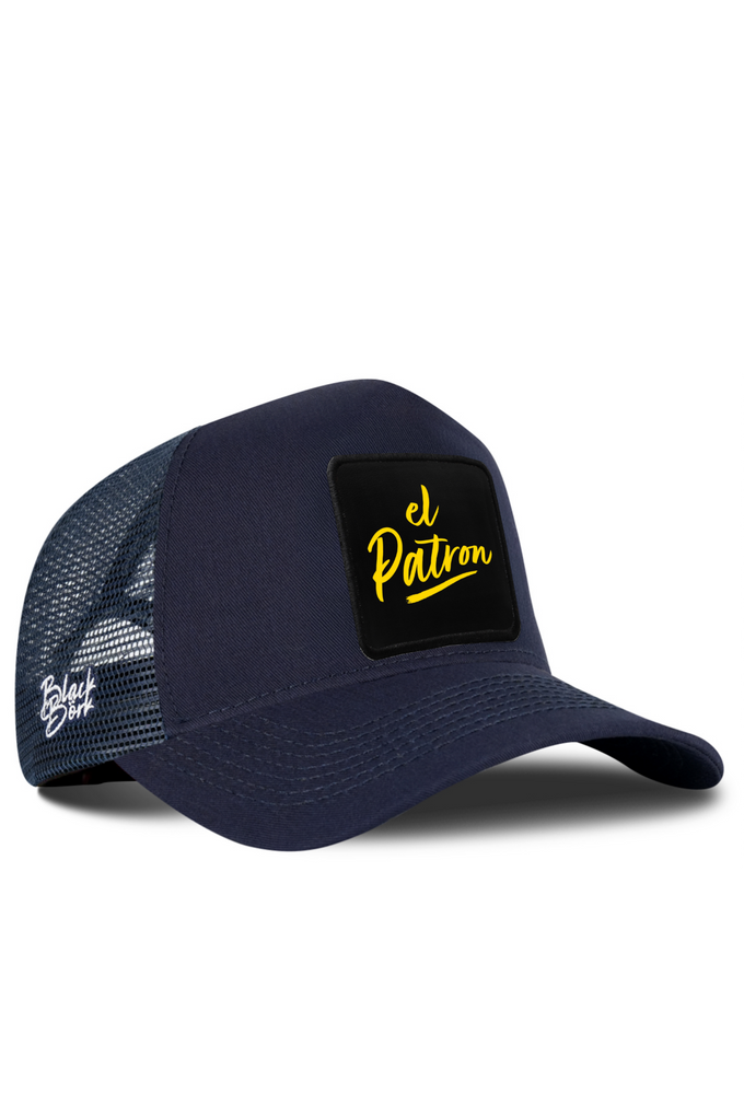 El Patron Logolu Lacivert Trucker Şapka