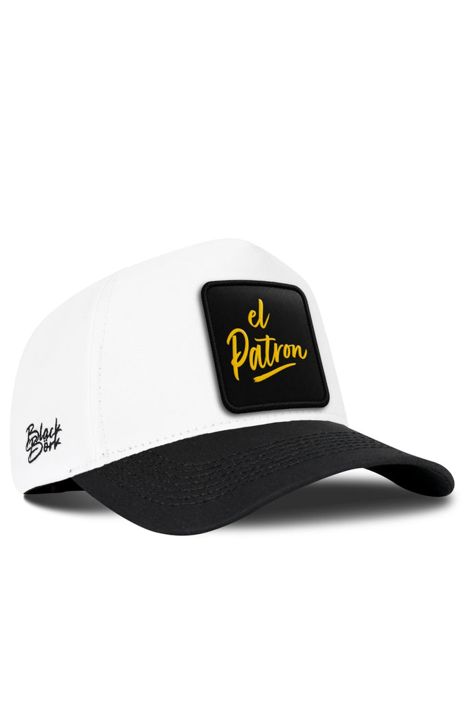 El Patron Logolu Siyah-Beyaz Beyzbol Şapka