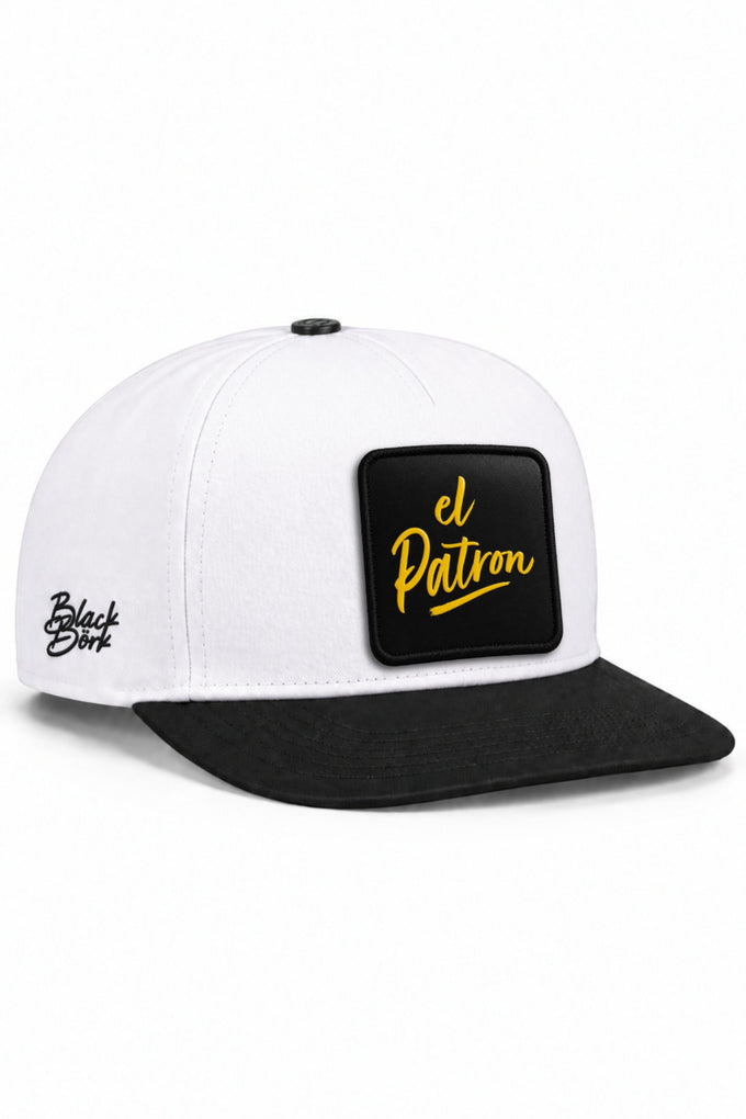 El Patron Logolu Siyah-Beyaz Hip Hop Şapka