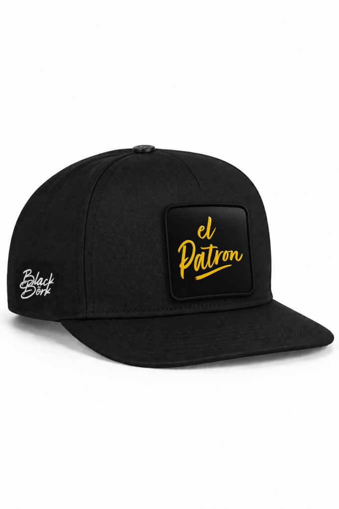 El Patron Logolu Siyah Hip Hop Şapka