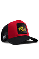 Black-Red Trucker Hat with El Patron Logo