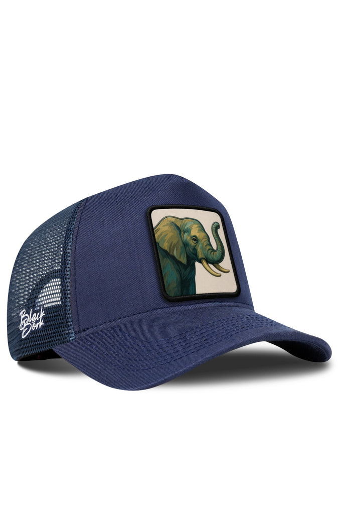 Fil Logolu Cordura Lacivert Trucker Şapka