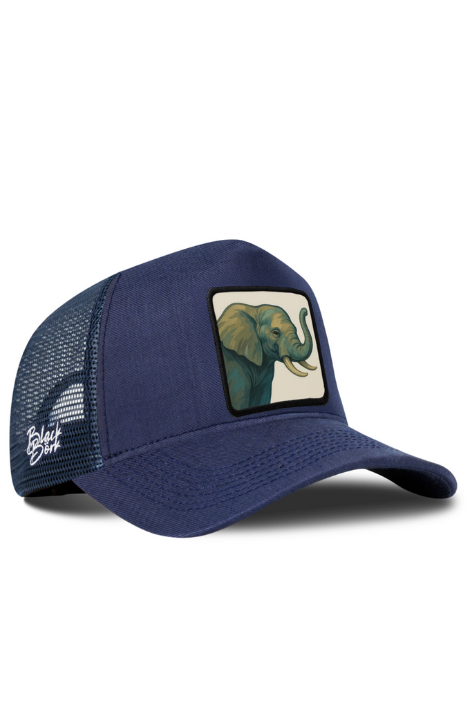 Fil Logolu Cordura Lacivert Trucker Şapka
