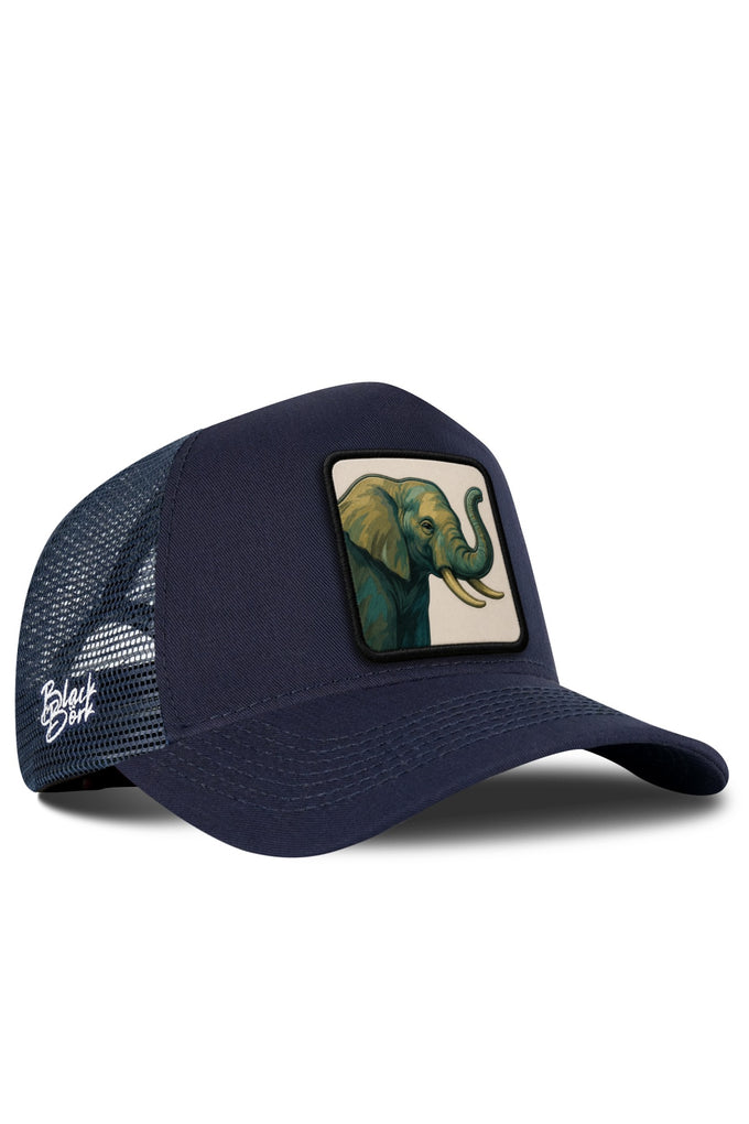 Fil Logolu Lacivert Trucker Şapka
