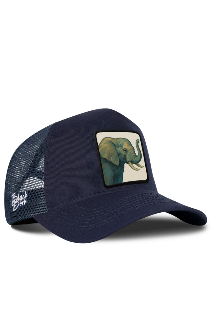 Fil Logolu Lacivert Trucker Şapka