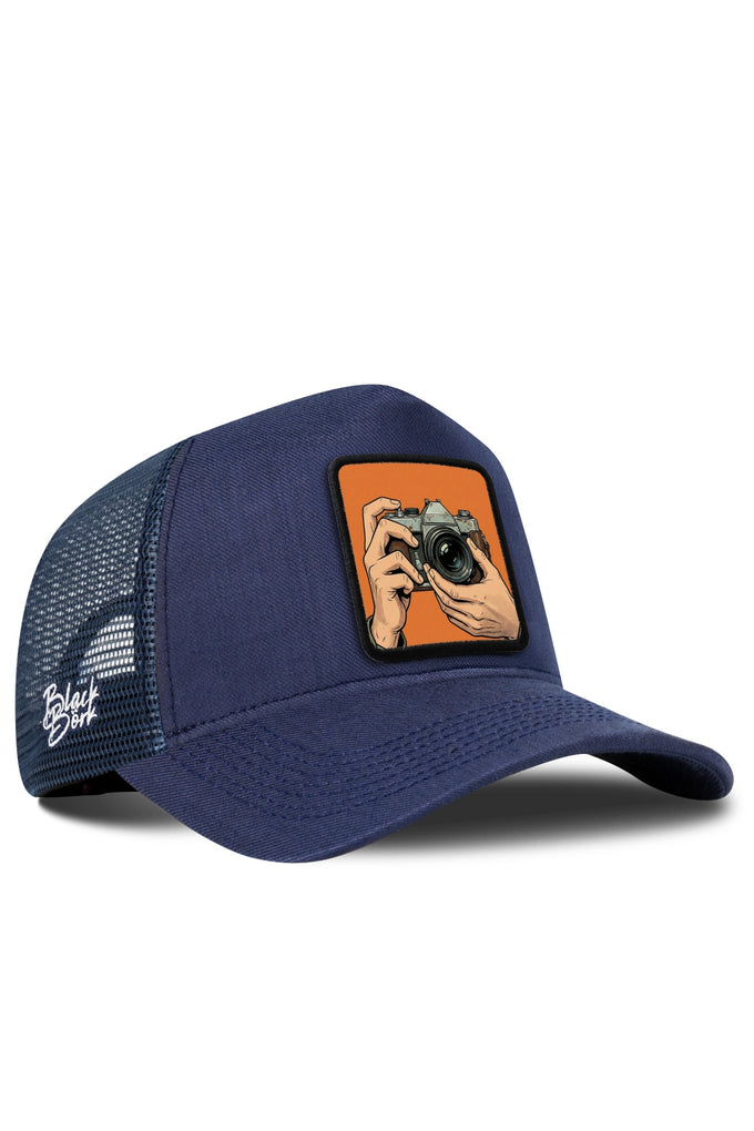 Fotoğrafçı Logolu Cordura Lacivert Trucker Şapka