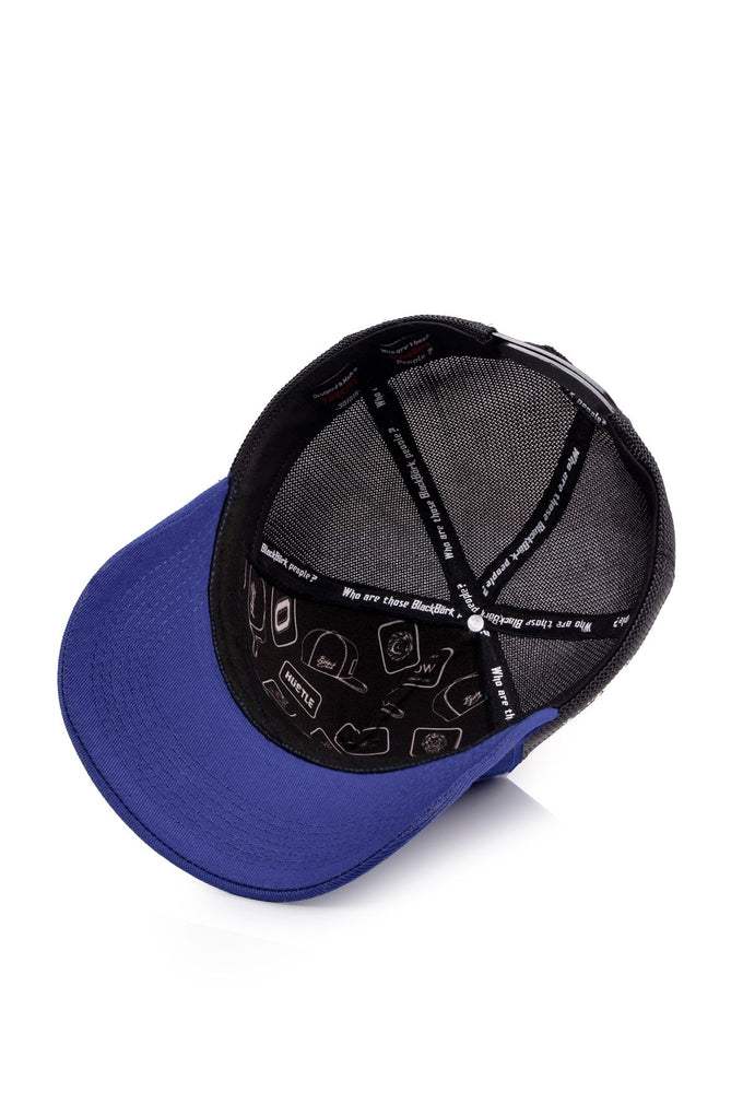futbol-sari-lacivert-logolu-siyah-mavi-trucker-sapka-2535 - BlackBörk TR