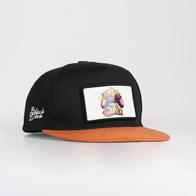 gamer-logolu-kiremit-siyah-hip-hop-sapka-3532 - BlackBörk TR