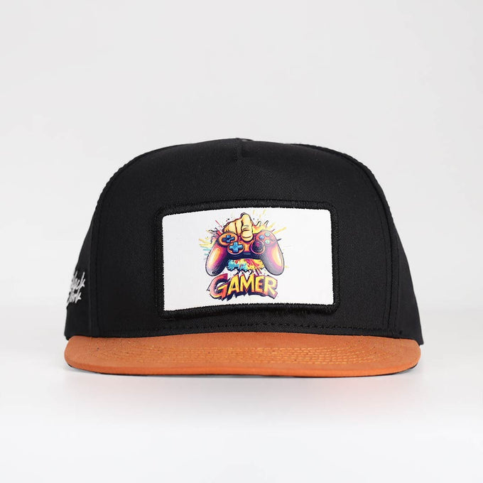 gamer-logolu-kiremit-siyah-hip-hop-sapka-3533 - BlackBörk TR