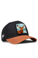 Geyik Logolu Kiremit-Siyah Beyzbol Şapka