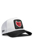 Go 2 Hell Logolu Siyah-Beyaz Trucker Şapka