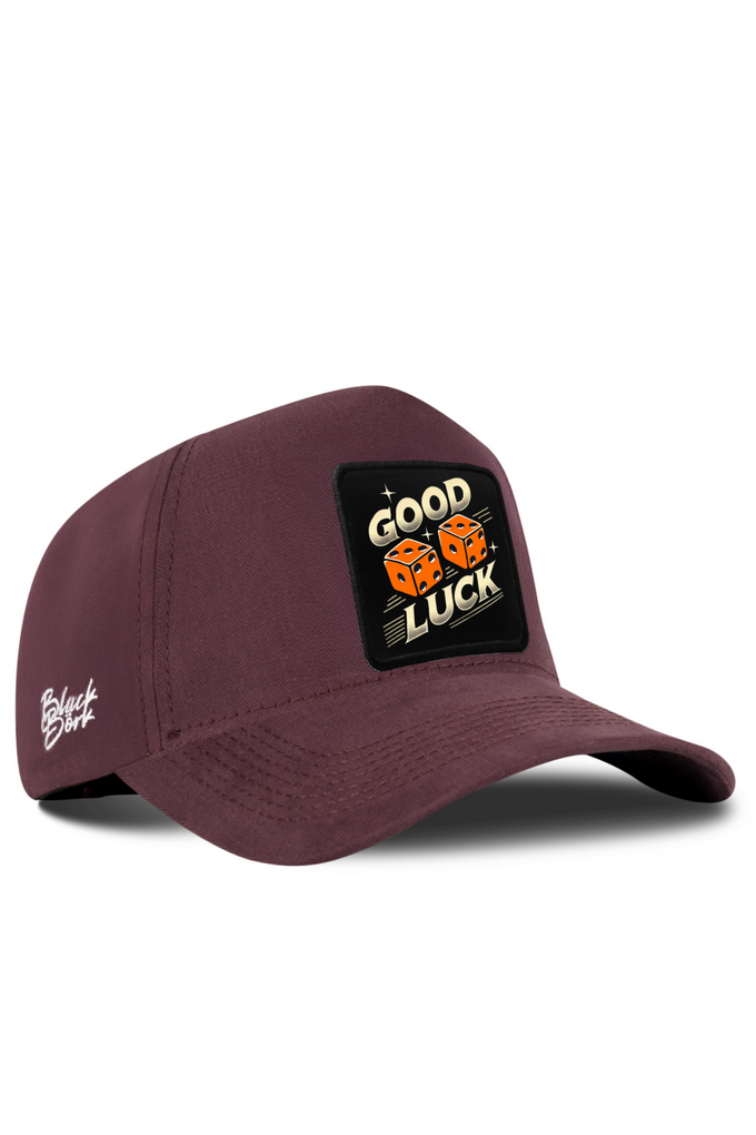 Good Luck Logo Brown Baseball Cap