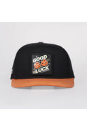 Good Luck Logolu Kiremit-Siyah Hip Hop Şapka