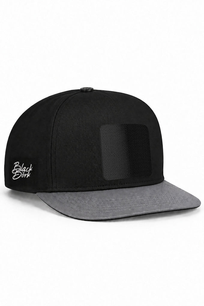 Gray-Black Hip Hop Cap