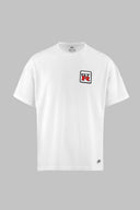 GTR Logolu Oversize B-Shirt Beyaz