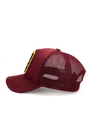 Hip Hop Jobz Logolu Bordo Trucker Şapka