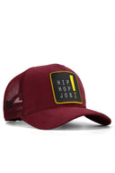 Hip Hop Jobz Logolu Bordo Trucker Şapka