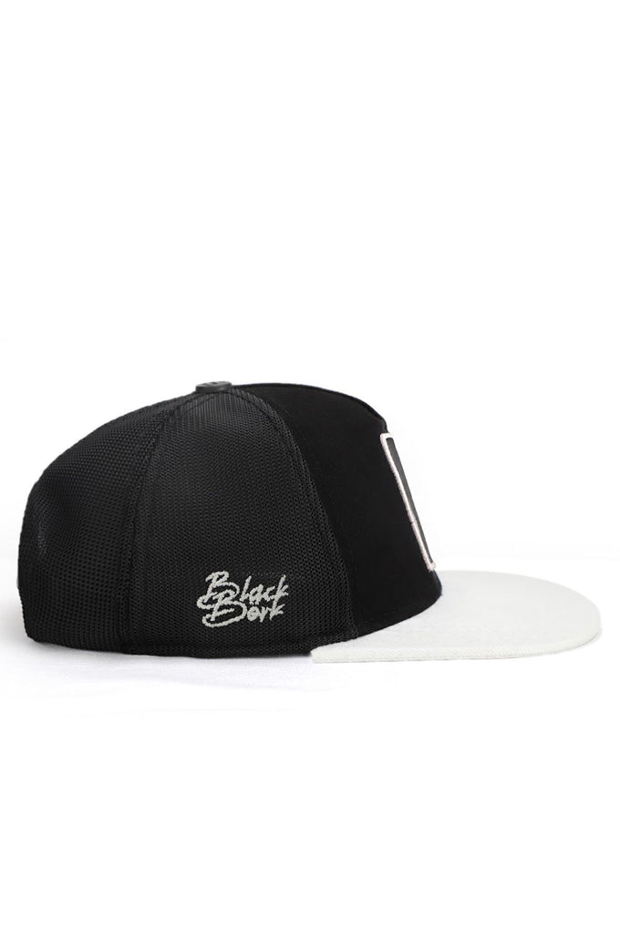 Hip Hop Kids Aslan Logolu Beyaz-Siyah Çocuk Trucker Şapka