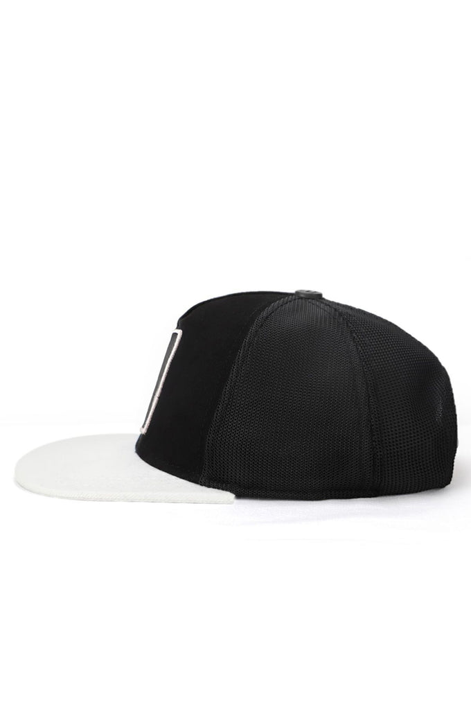 Hip Hop Kids Aslan Logolu Beyaz-Siyah Çocuk Trucker Şapka