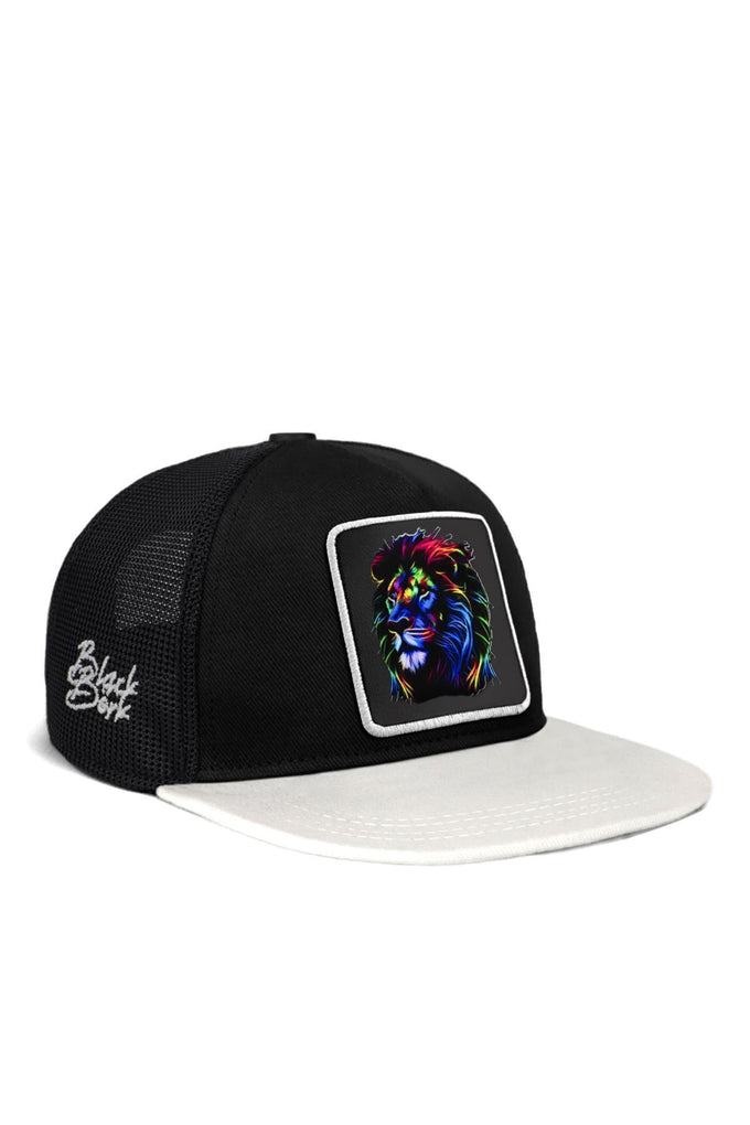 hip-hop-kids-aslan-logolu-beyaz-siyah-cocuk-trucker-sapka-1701 - BlackBörk TR