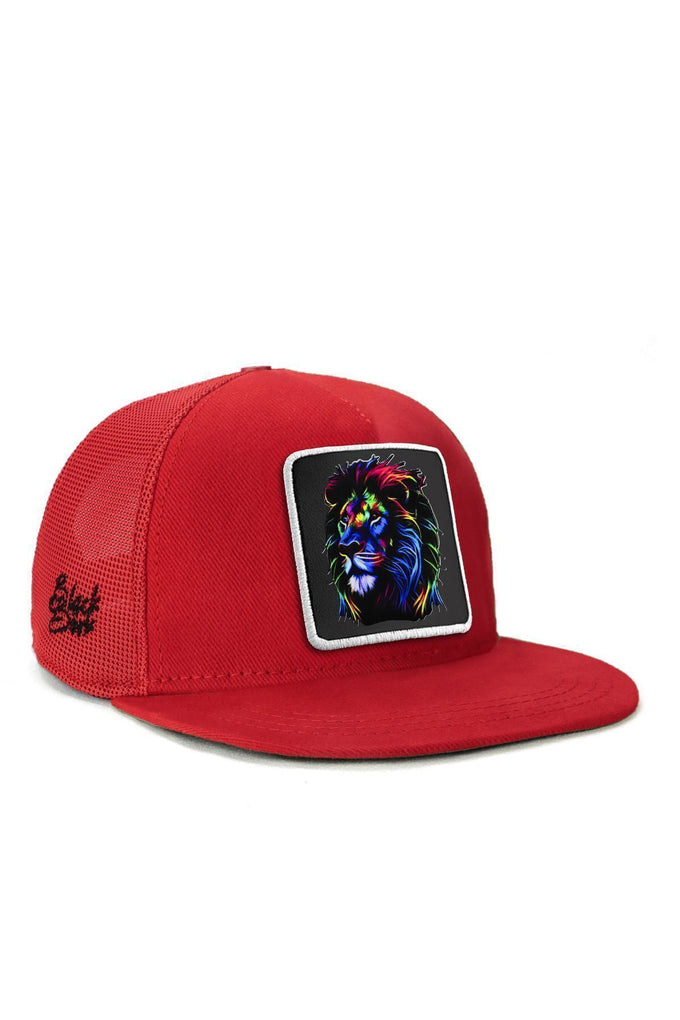 hip-hop-kids-aslan-logolu-kirmizi-cocuk-trucker-sapka-1731 - BlackBörk TR