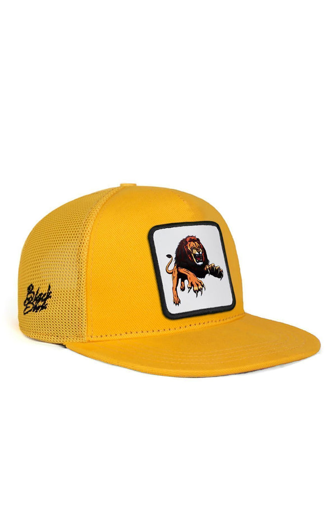 hip-hop-kids-aslan-logolu-sari-cocuk-trucker-sapka-1786 - BlackBörk TR