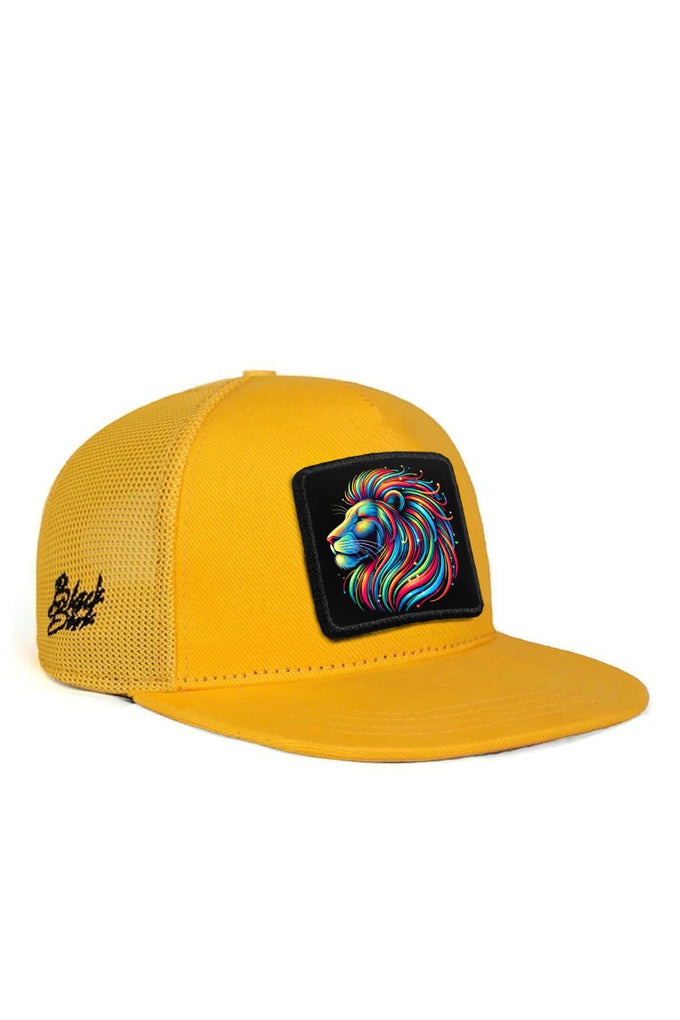 Hip Hop Kids Aslan Logolu Sarı Çocuk Trucker Şapka