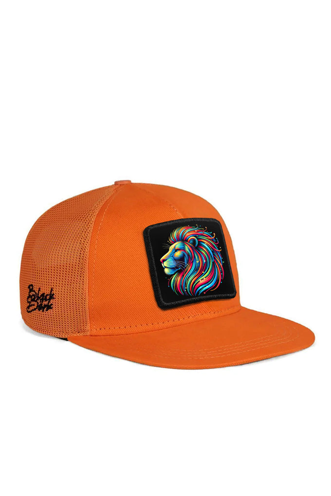 hip-hop-kids-aslan-logolu-turuncu-cocuk-trucker-sapka-1831 - BlackBörk TR