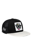 Hip Hop Kids Ayı Logolu Beyaz-Siyah Çocuk Trucker Şapka