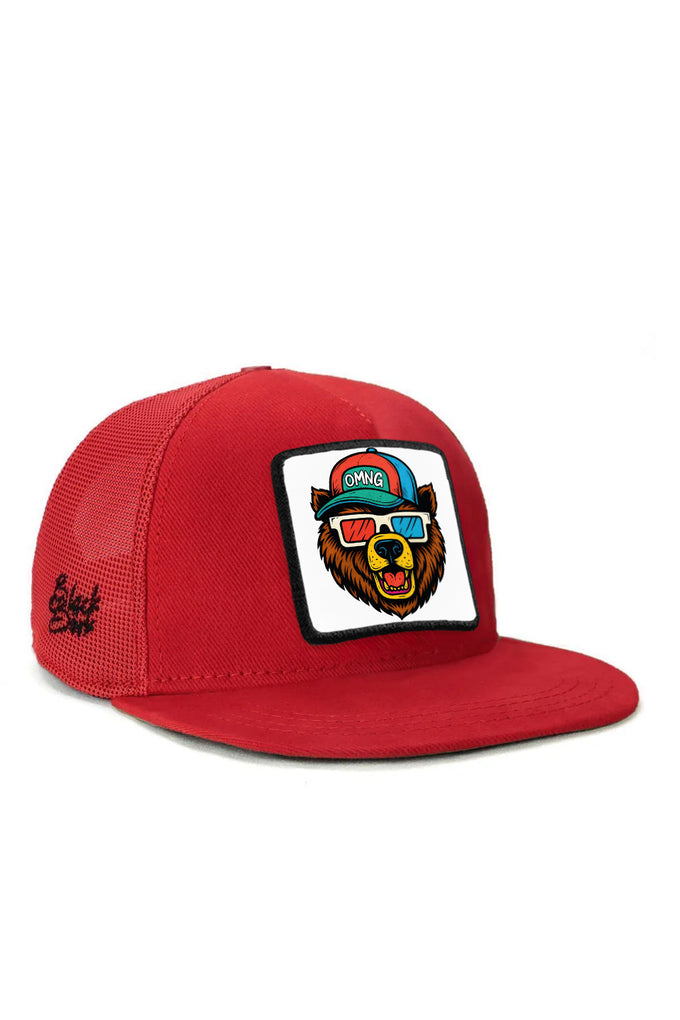 hip-hop-kids-ayi-logolu-kirmizi-cocuk-trucker-sapka-1726 - BlackBörk TR