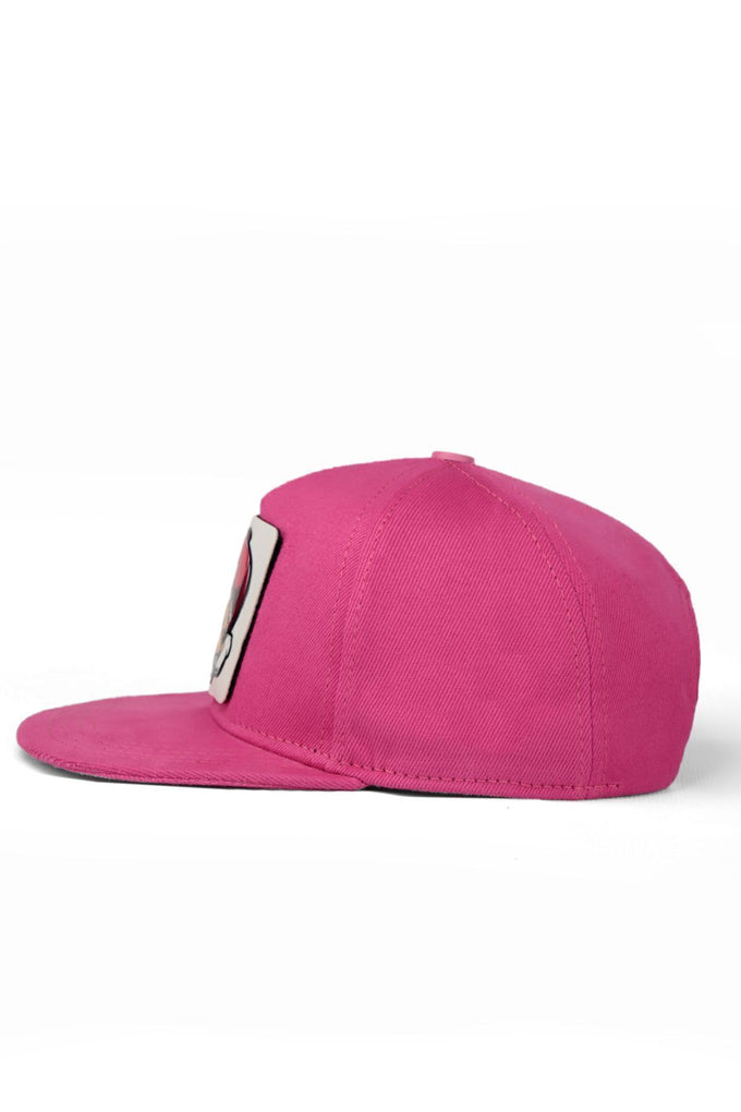 Hip Hop Kids Ayı Logolu Pembe Çocuk Beyzbol Şapka