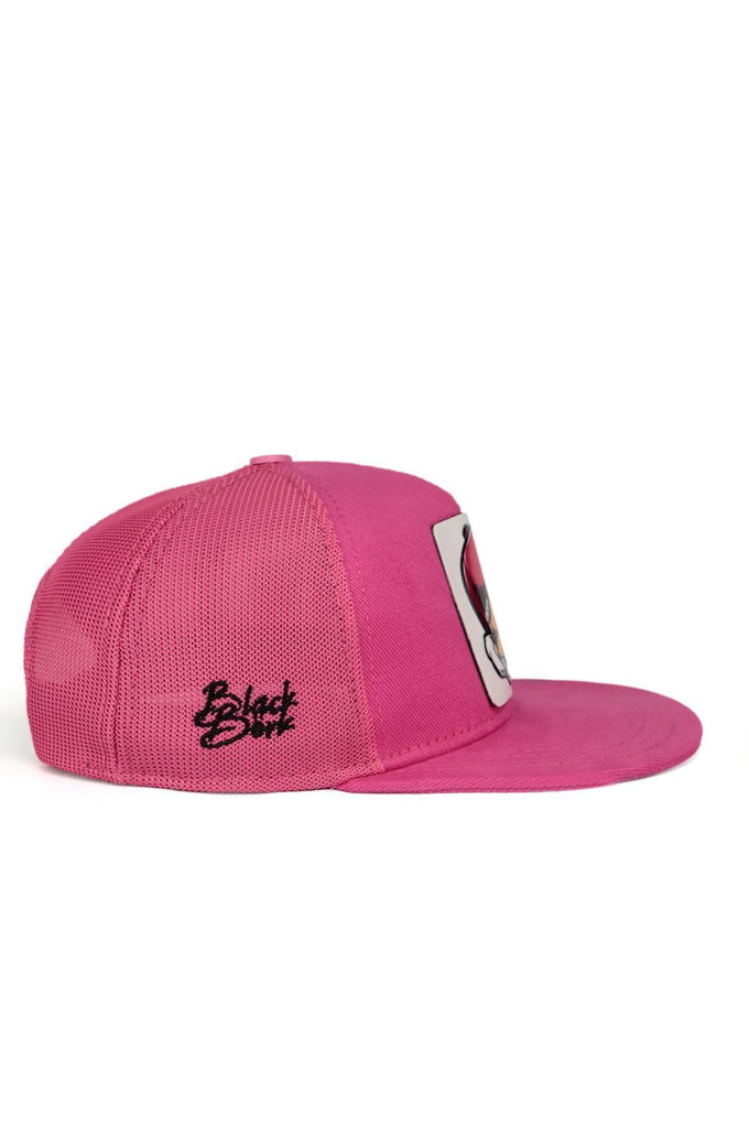Hip Hop Kids Ayı Logolu Pembe Çocuk Trucker Şapka