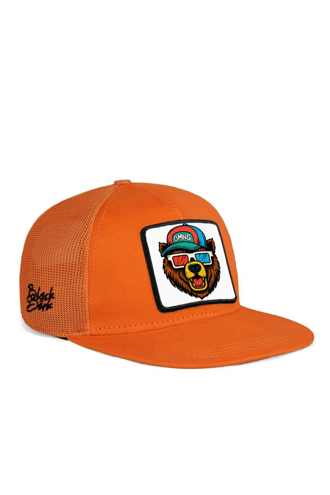 Hip Hop Kids Bear Logo Orange Children's Baseball Cap