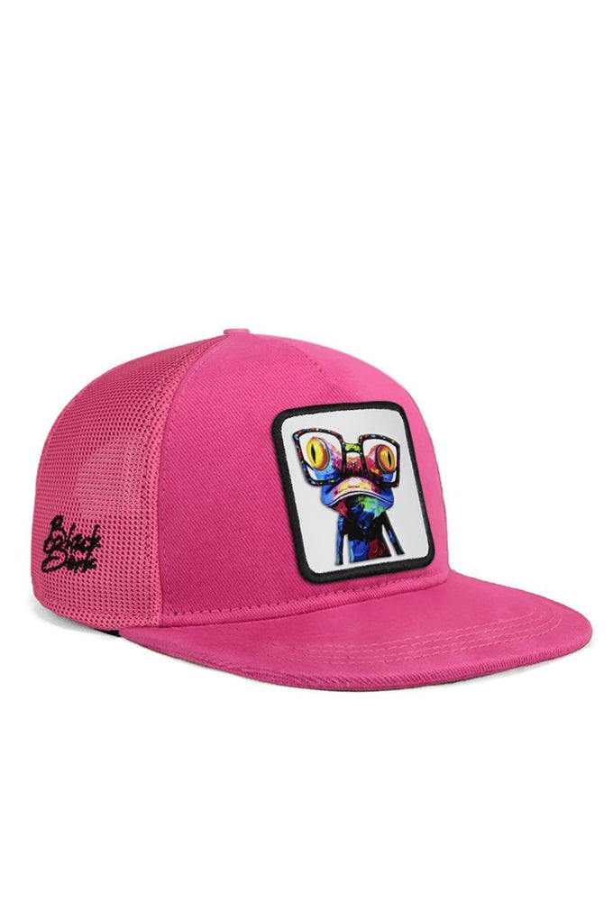 hip-hop-kids-bukalemun-logolu-pembe-cocuk-trucker-sapka-1771 - BlackBörk TR