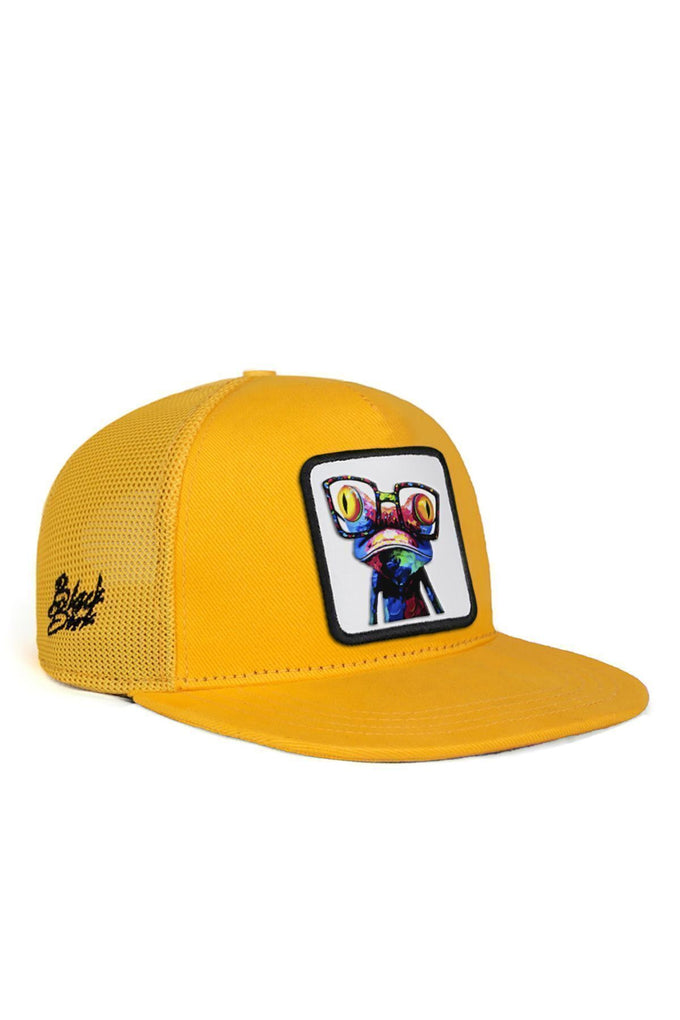 Hip Hop Kids Chameleon Logo Yellow Children's Trucker Cap 